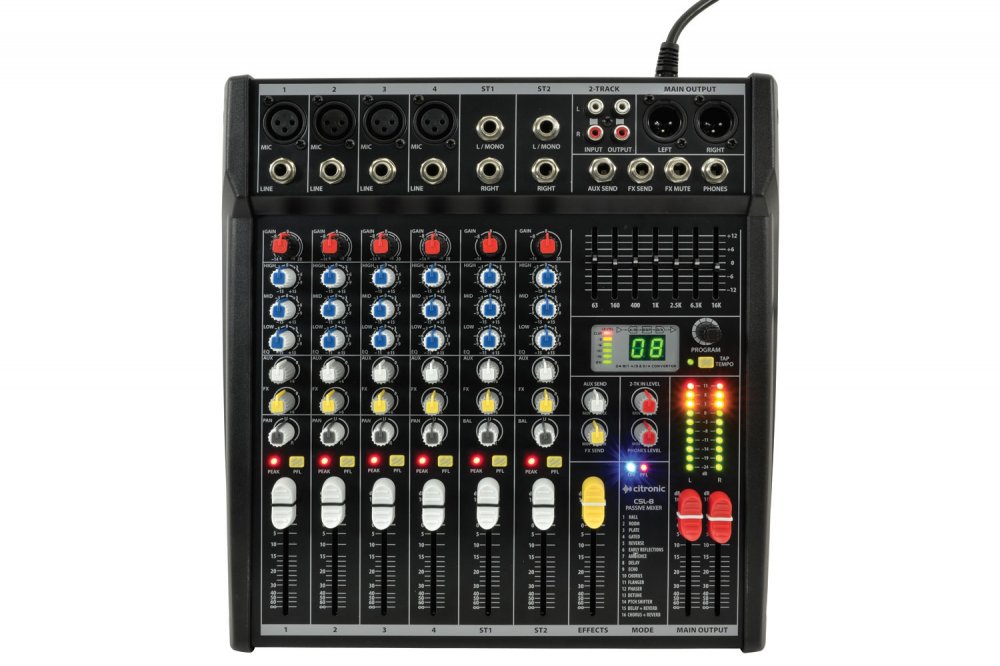 Citronic CSL-8 Mixing Console 8 input - Click Image to Close
