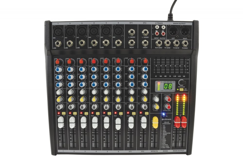 Citronic CSL-10 Mixing Console 10 input - Click Image to Close