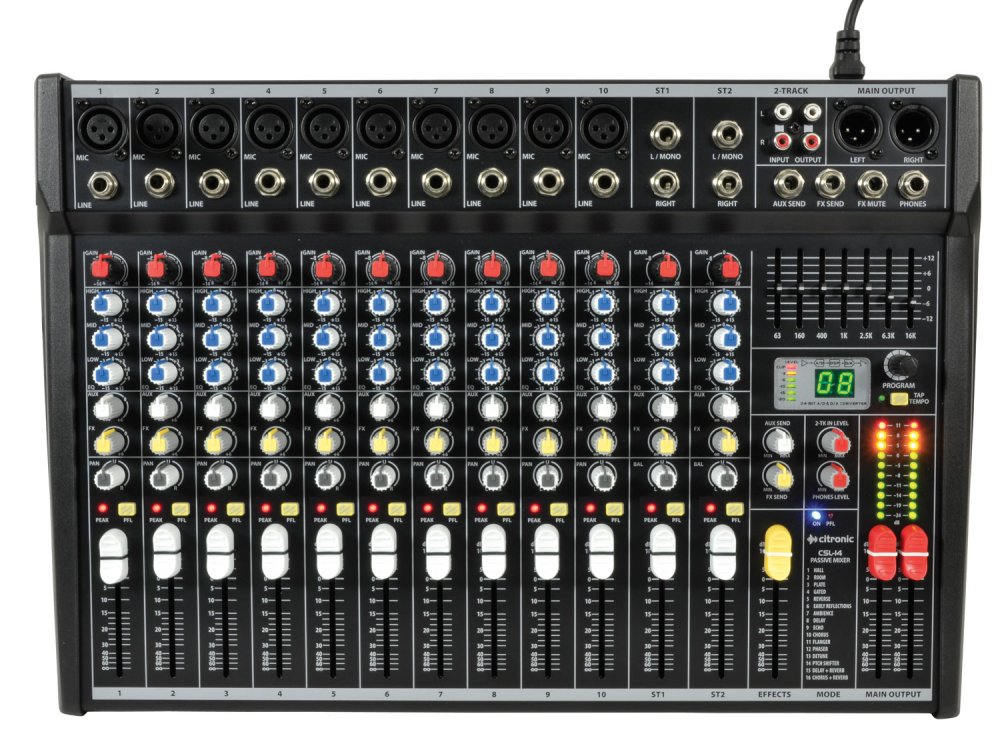 Citronic CSL-14 Mixing Console 14 input - Click Image to Close